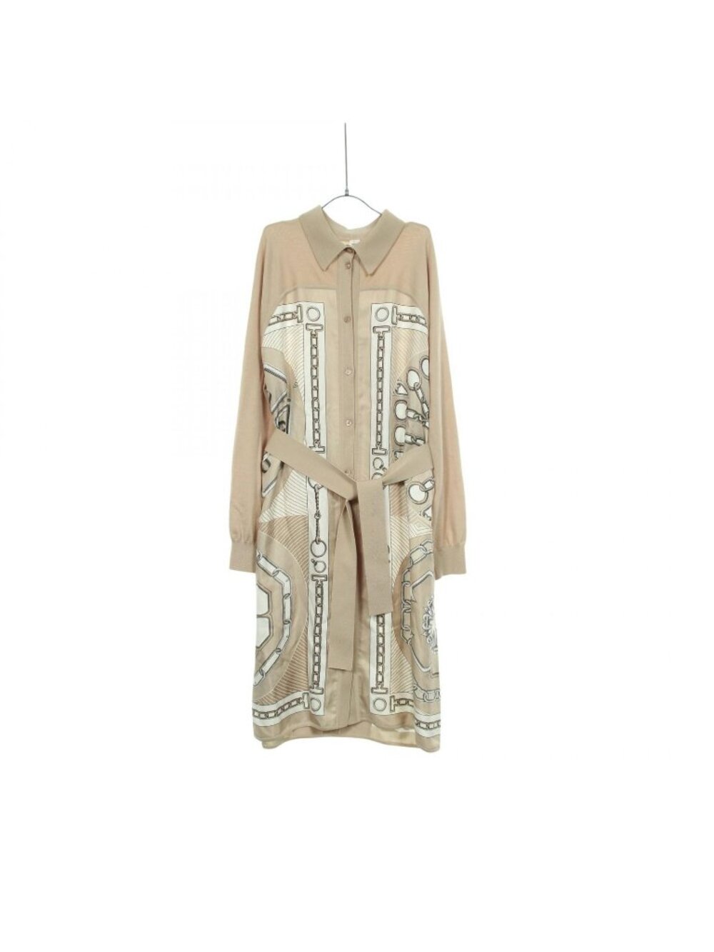 Hermes Dress Twillaine Effet Kaleidoscope Switch Silk Wool